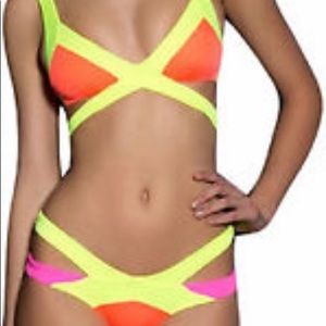 Cute neon swimsuit